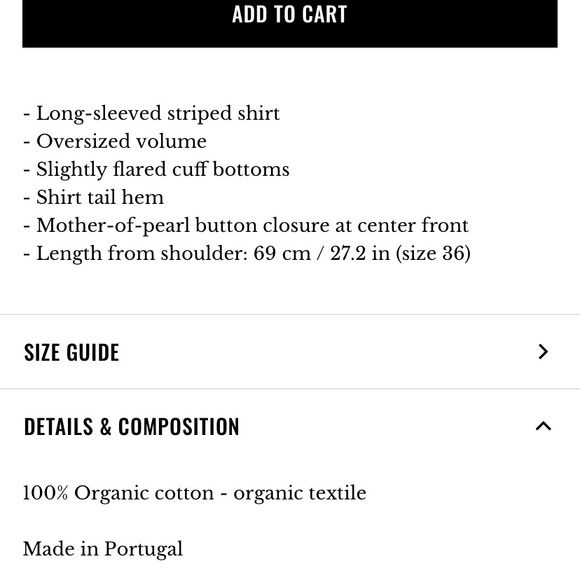 Sezane Sky Blue and White Striped Shirt - Picture 4 of 13